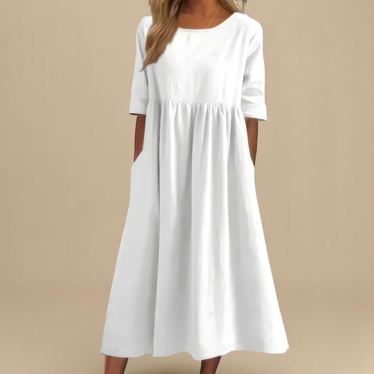 Sofia™ | Flattering Sukienka Bawełniana