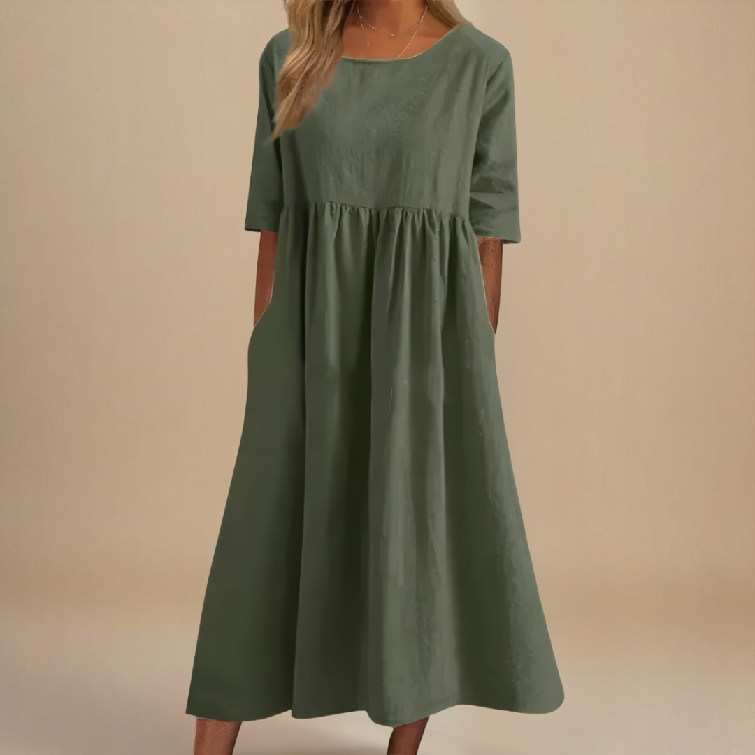 Sofia™ | Flattering Sukienka Bawełniana
