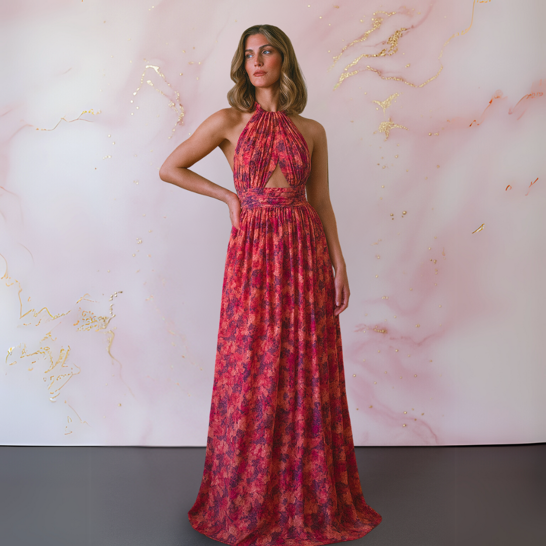 Vera™ | Elegancka sukienka z kwiatowym wzorem