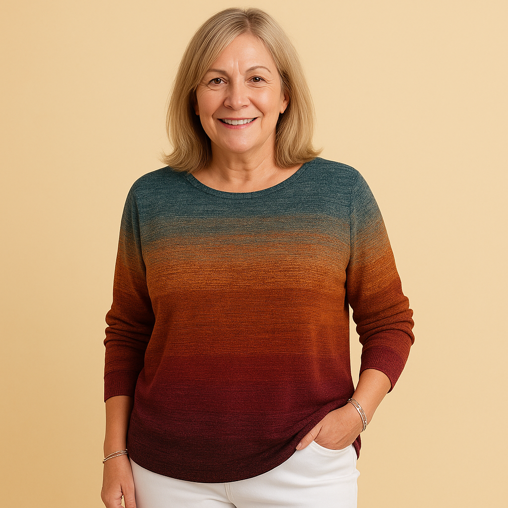 Damski sweter – Sunset Ombre