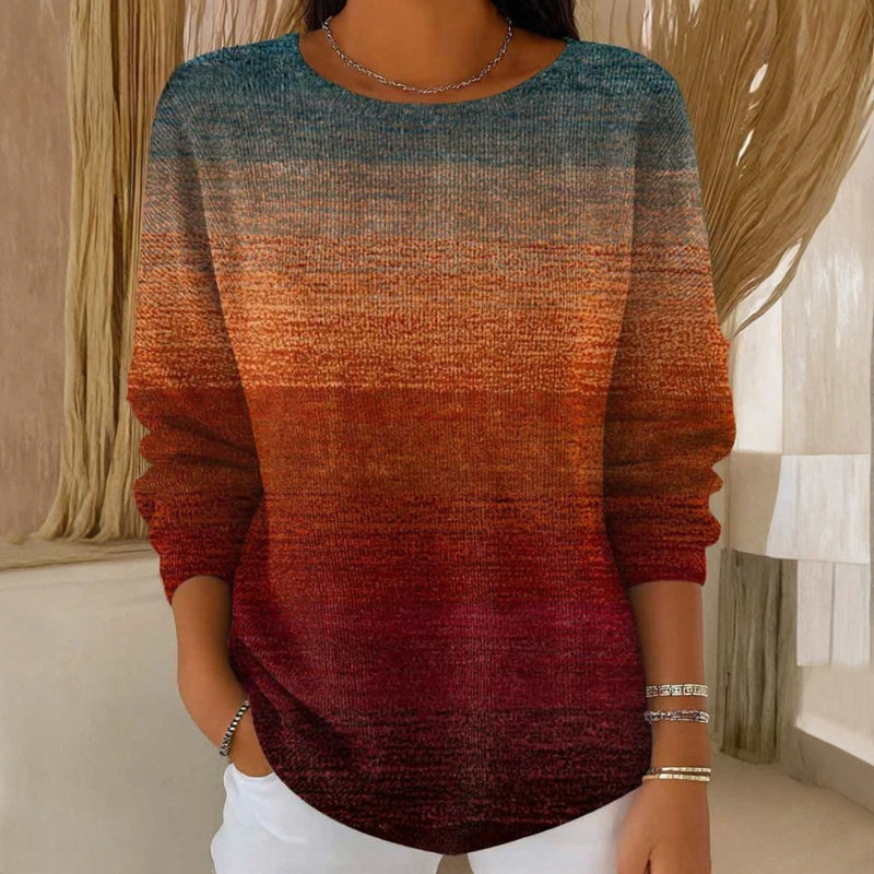 Damski sweter – Sunset Ombre