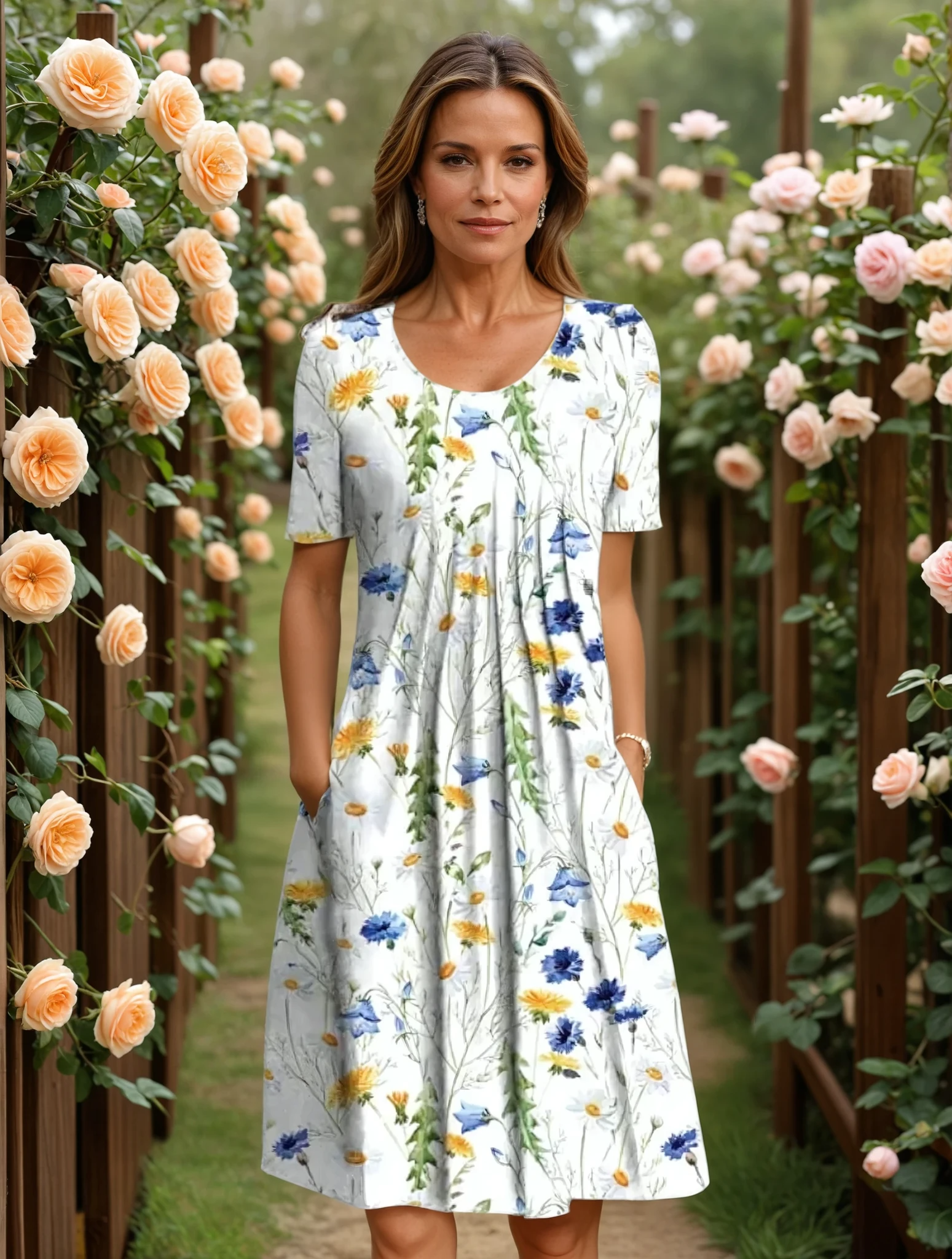Marga | Elegancka sukienka zakrywająca brzuch