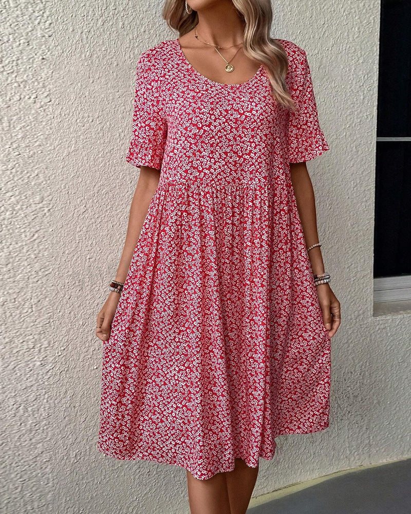 Anna™ | Elegancka sukienka midi w kwiaty