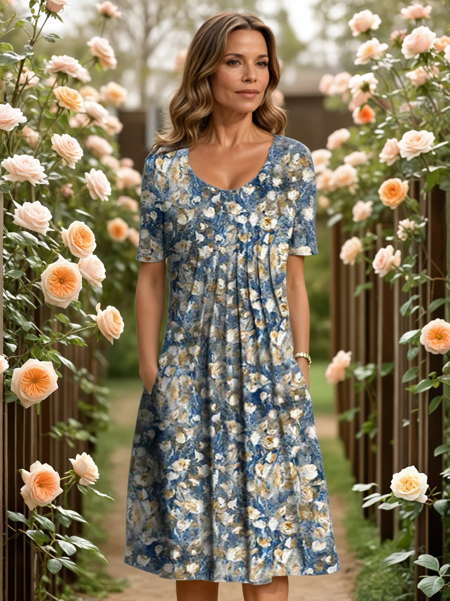 Marga | Elegancka sukienka zakrywająca brzuch