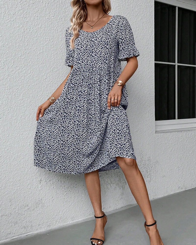 Anna™ | Elegancka sukienka midi w kwiaty