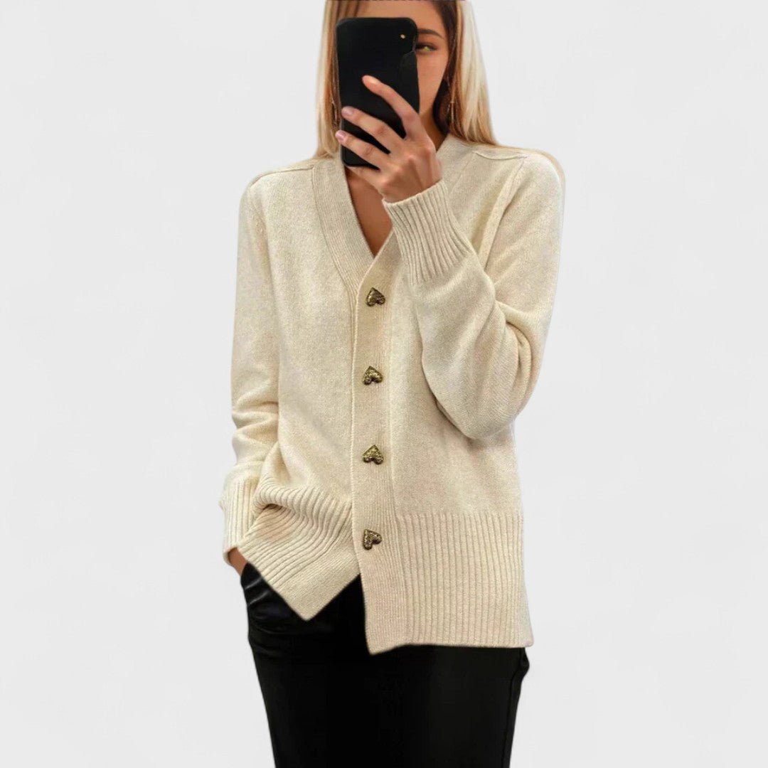 Carey - Elegancki sweter cardigan
