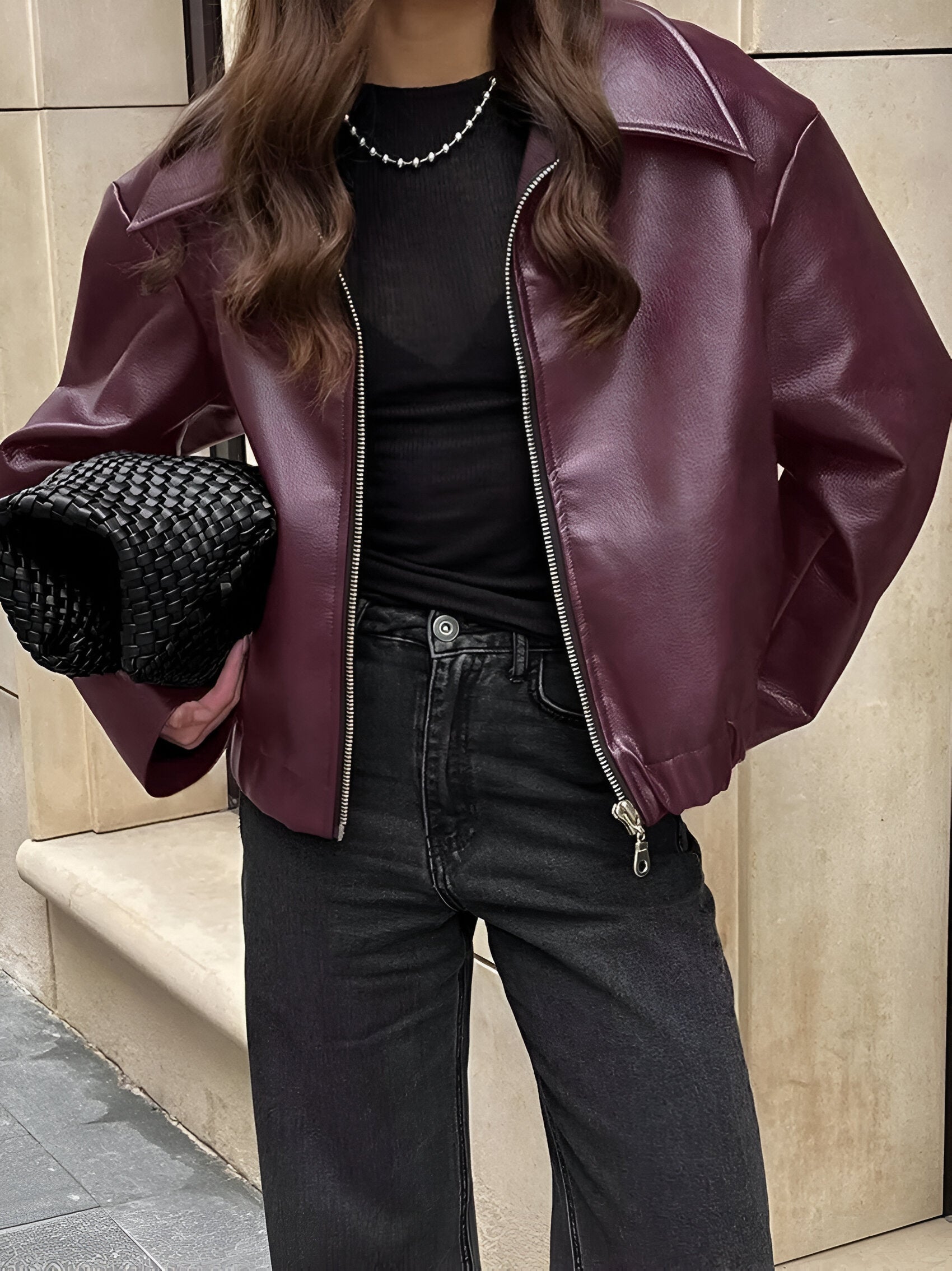 Agata™ | Skórzana bomberka