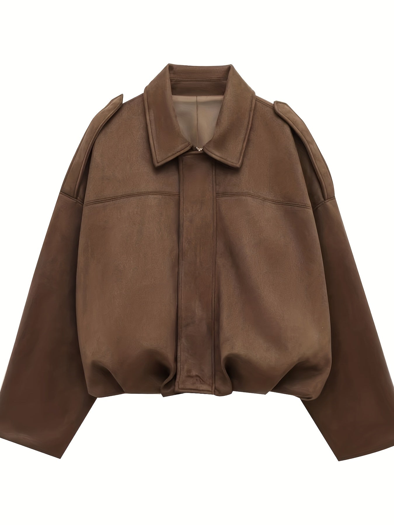 Jolanta™  | Krótka kurtka zamszowa w stylu retro