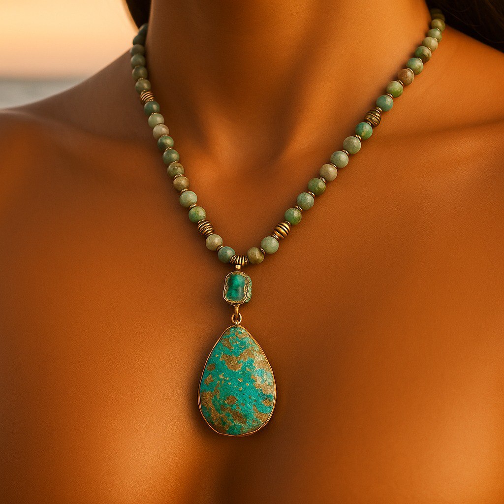 Milena | Kamienny amulet morza