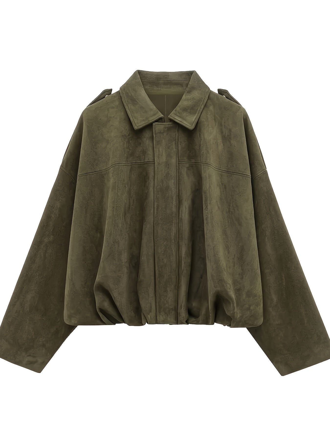 Jolanta™  | Krótka kurtka zamszowa w stylu retro